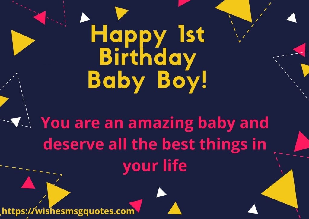 Birthday Messages For Baby Boy 1st Birthday