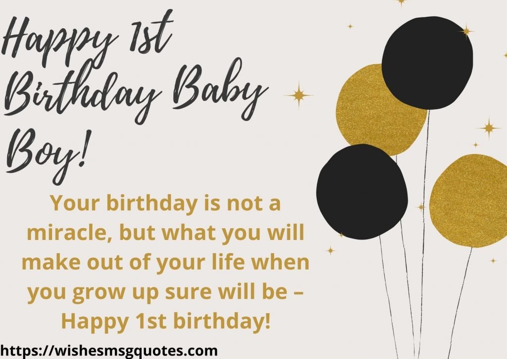 1st Birthday Messages From Father To Baby Boy