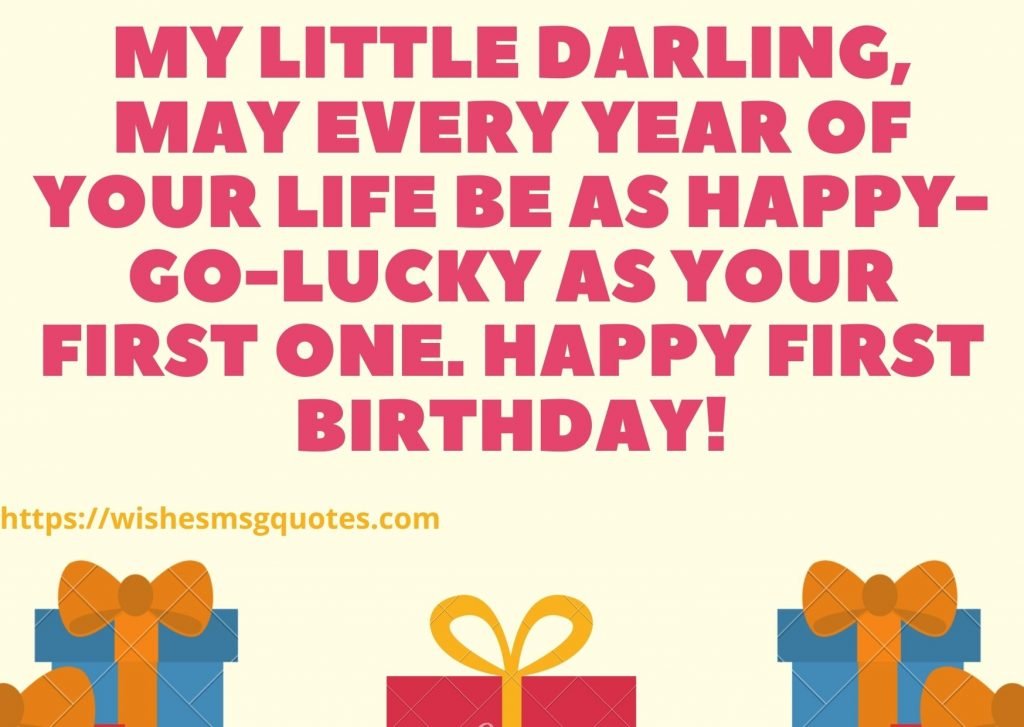 1st Birthday Quotes For Baby Girl
