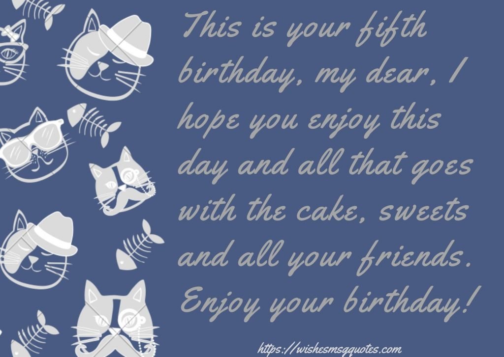 Birthday Wishes For Boy 5th Birthday