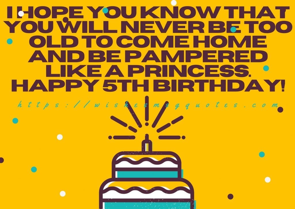 Cutest 5th Birthday Quotes For Girl From Father