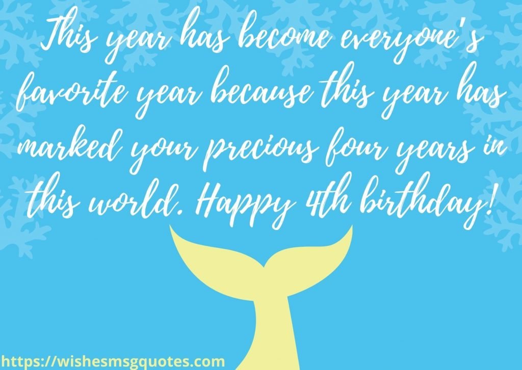 4th Birthday Quotes From Aunt To Baby Girl