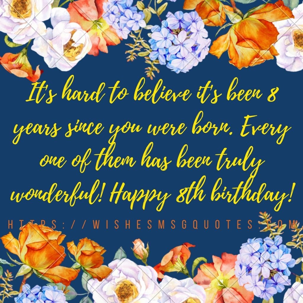 Happy 8th Birthday Quotes For Grandson