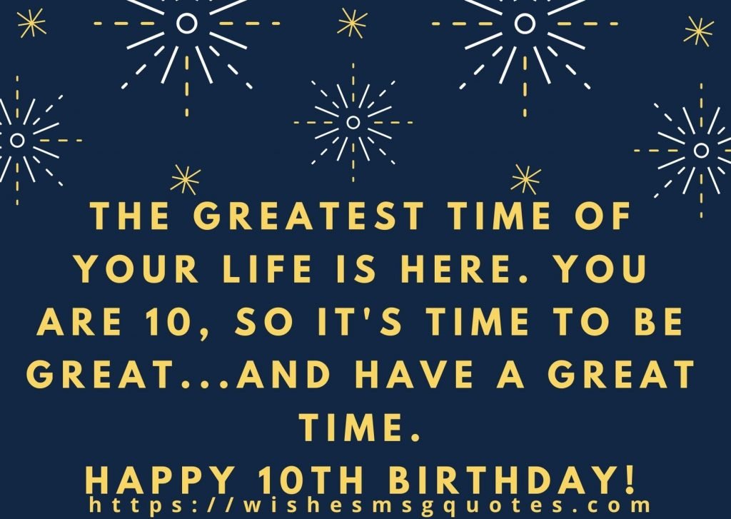 10th Birthday Wishes From Father To Boy