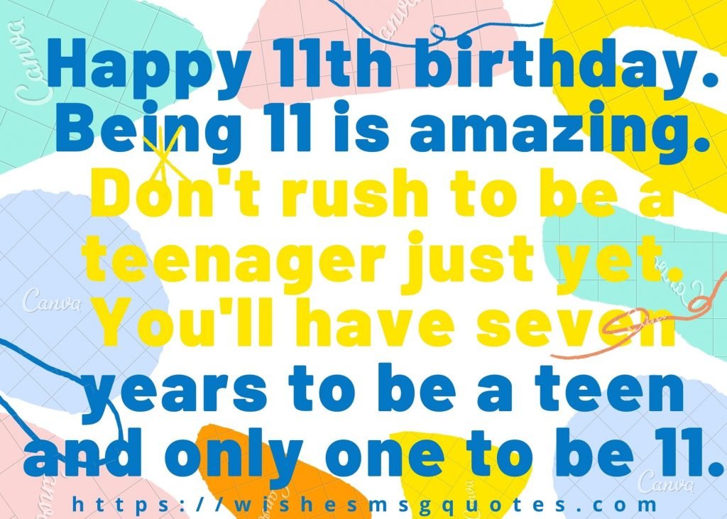 11th Birthday Quotes From Grandmother To Boy/Girl
