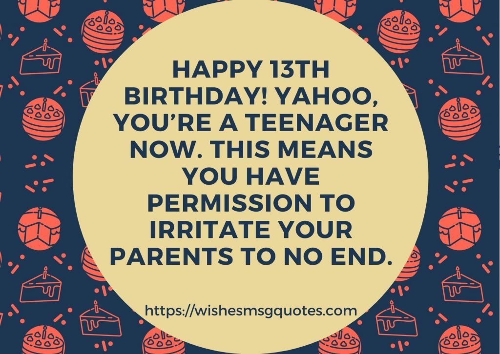 Happy 13th Birthday Quotes From Parents