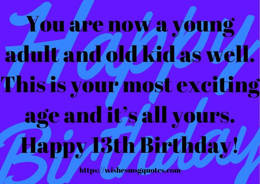 13th Birthday Quotes From Cousin To Boy Or Girl